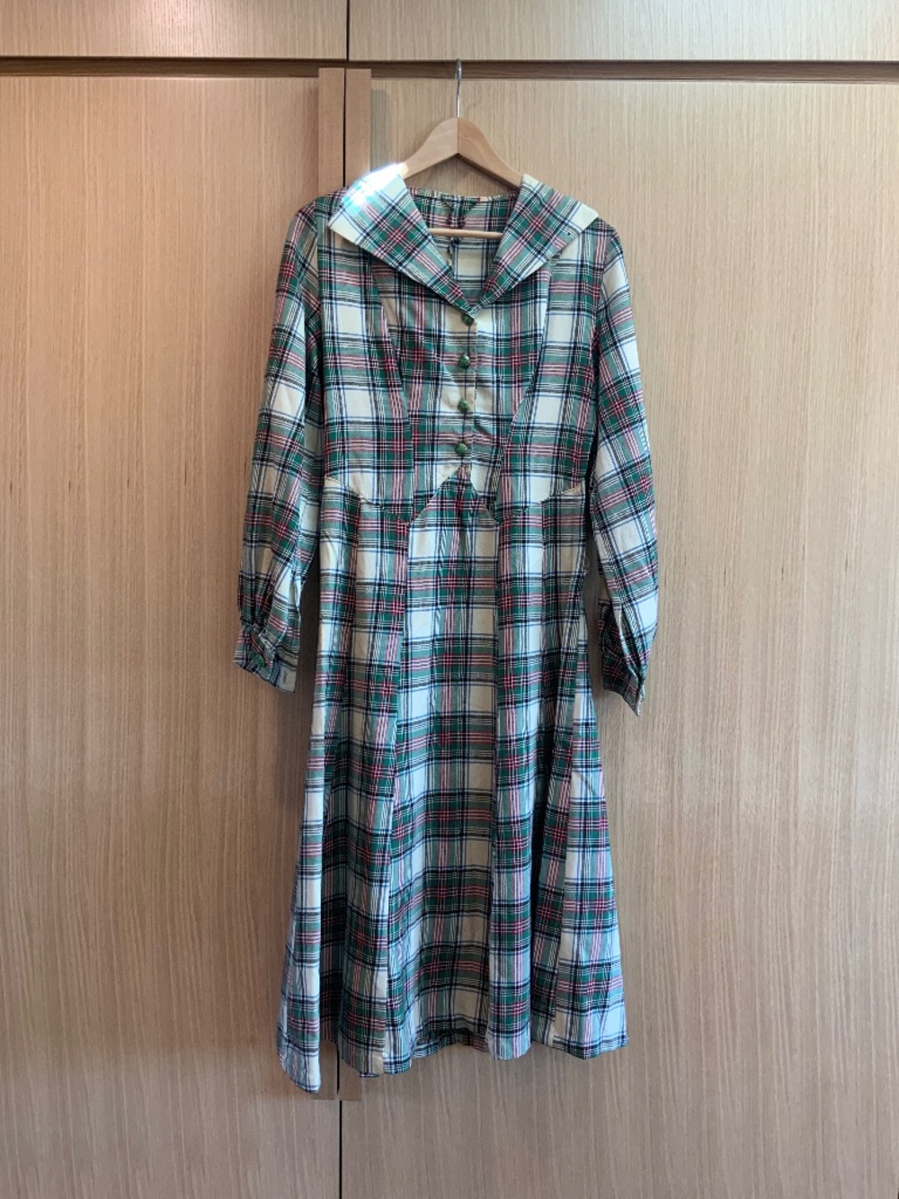 Vintage Handmade Plaid Western style dress